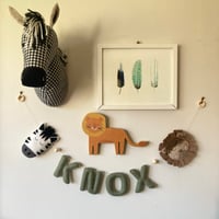 Image 2 of Safari Name Garland - Willow 2