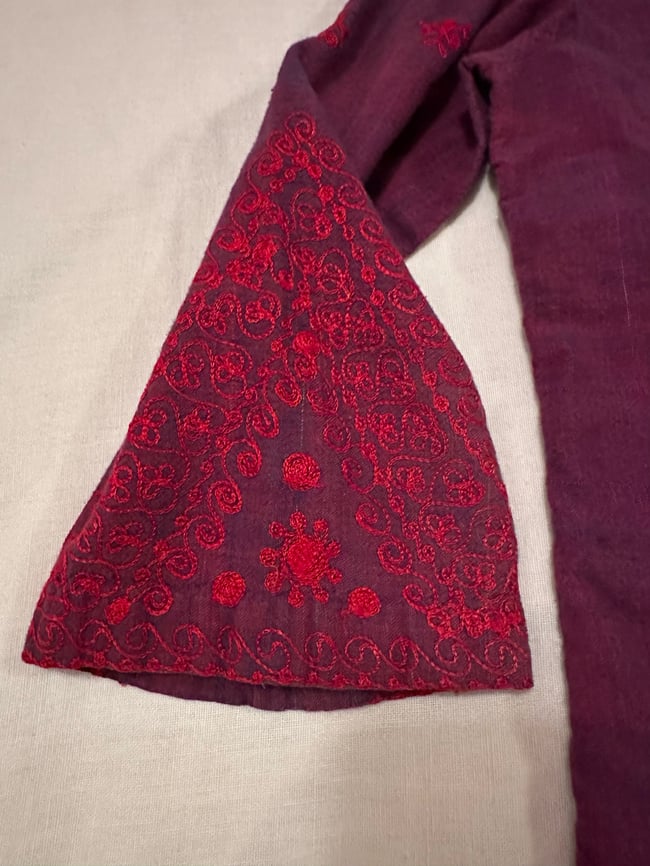 late 60s indian cotton embroidered mini dress