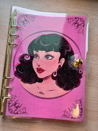 Image 3 of Art By Miss Alice Meow golden glitter cover A5 note book