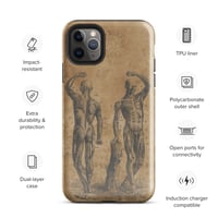 Image 4 of Antique Anatomical Illustration Human Muscular System Tough Case for iPhone®