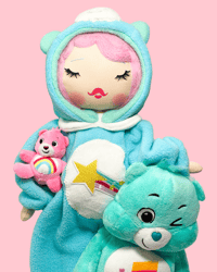 Image 1 of CAREBEAR INISPIRED ART DOLL FAMILY SET