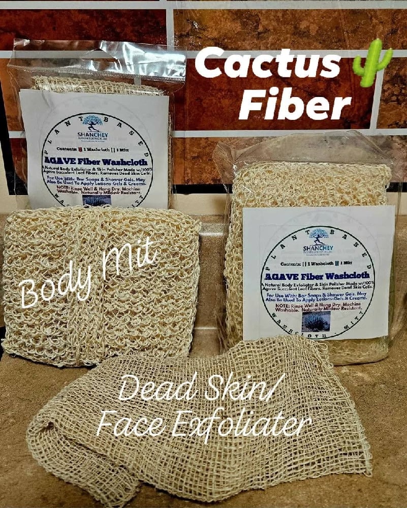 Alkaline Castile Body Wash/Shampoo-Cold-Processed Bar Soaps-Cactus Fiber Face/Body Polisher-Exfoliat