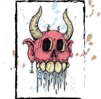 Demon skull print 