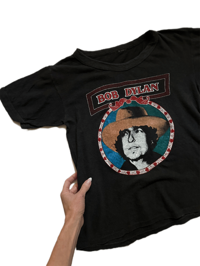 early 1970s Bob Dylan concert t shirt tee 