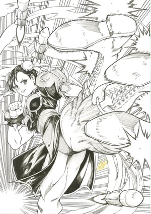 Image of Original Art Published Cover: STREET FIGHTER II 2026 #1 alternate COA // Ruby Ling
