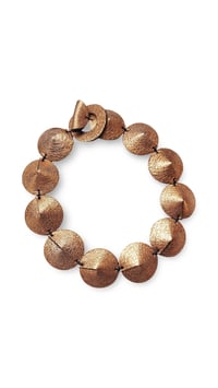 Image 13 of Collana scultura, artigianale, in pelle, modello: TORTOISE