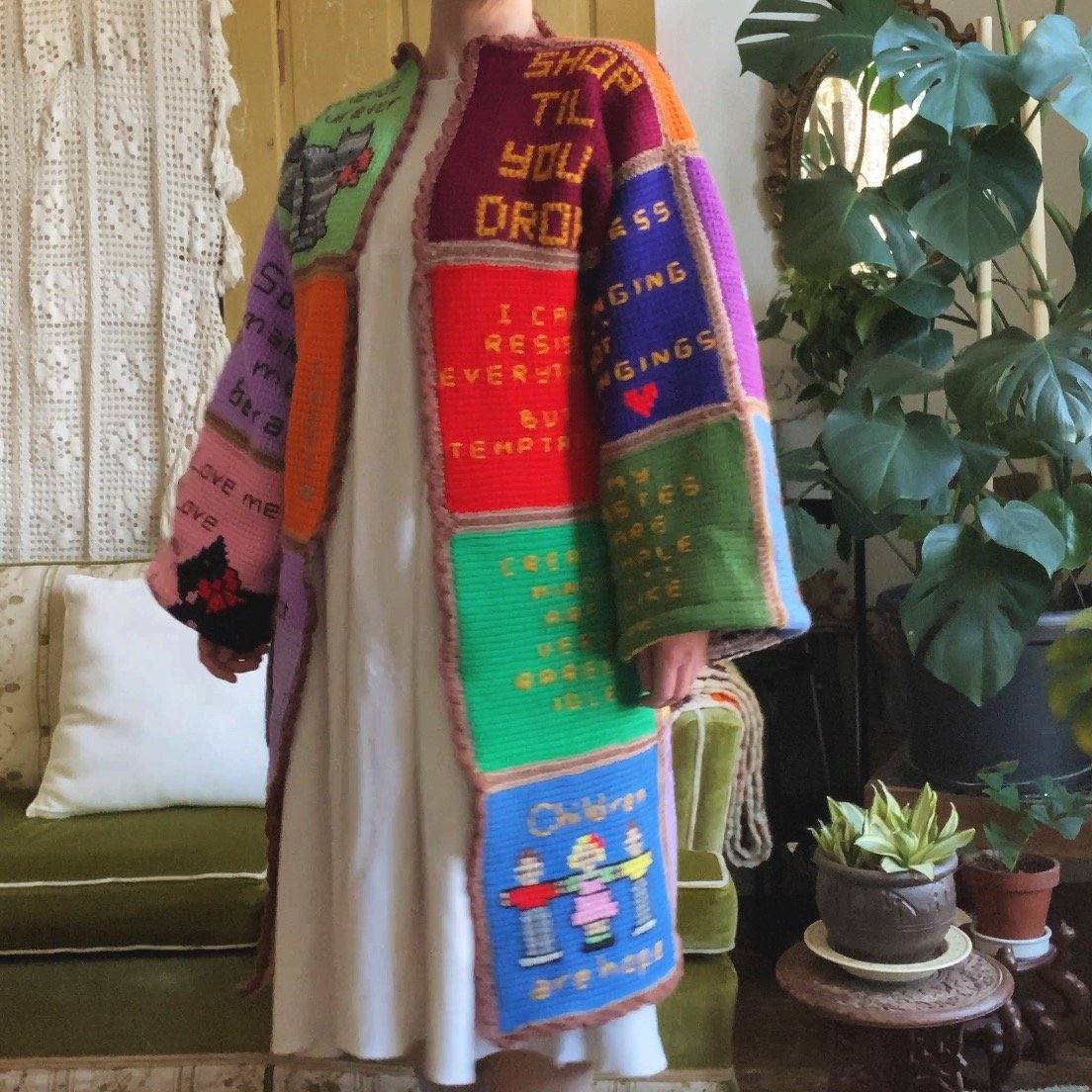 Image of Chihuahua Love Letter Granny Sweater