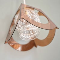 Image 5 of Suspension 70's verre et plexiglas