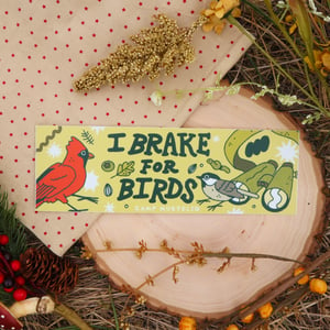 “I brake for birds” Bumper Sticker
