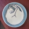 Kitty Plate: 5⅞" Glacier Blue