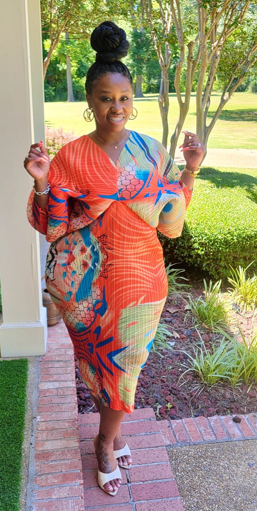 Image of Tangerine Free Size Dress