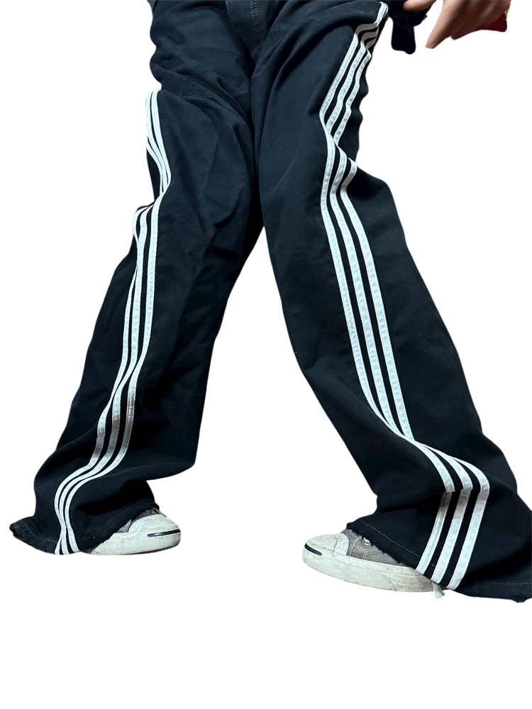 Image of Balenciaga X Adidas SS23 Black Denim