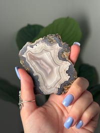 Image 2 of DOUBLE SIDED LAGUNA AGATE SLICE I WITH PARALAX