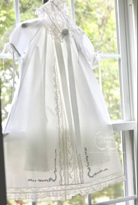 Image 1 of Emma Heirloom Gown with Hand Embroidery