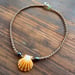 Image of Hawaiian sunrise shell necklace with Tahitian pearls 18 inch