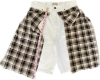 Image 3 of BROWN PLAID SHORTS 