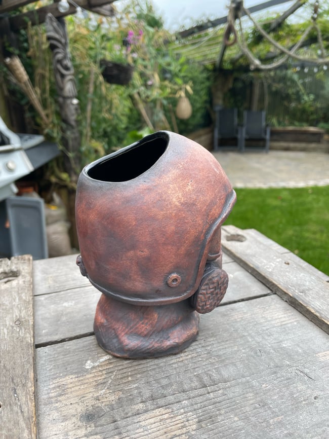 Top fuel dragster helmet mug 