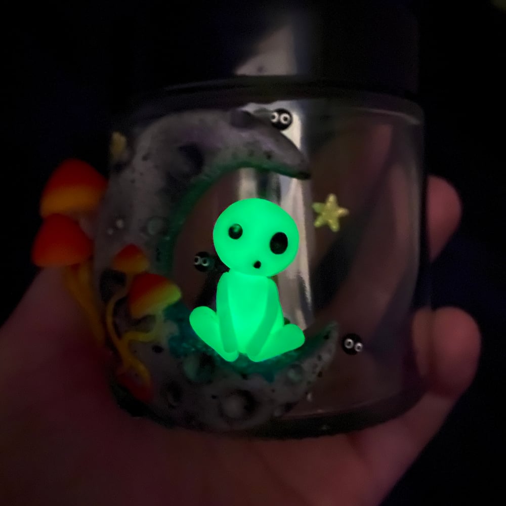 Image of Glowing Kodama Mushroom Stash Jar