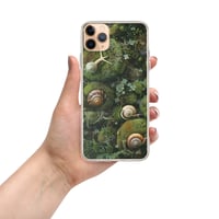 Image 4 of Flora and Fauna Goblincore Grunge Snails and Moss Clear Case for iPhone®