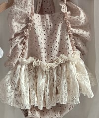 Image 2 of Boho photoshoot outfit | Bianca | age 9-12 months | sitter baby body-dress | beige