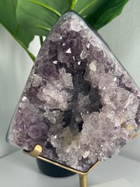 Image 2 of ICY AMETHYST CLUSTER WITH CUSTOM STAND -BRAZIL-