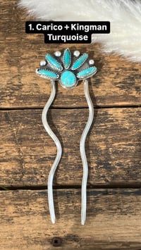 Image 1 of Turquoise Hair Forks