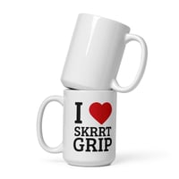 Image 4 of "I ❤️ Skrrt Grip" Glossy Mug - Skrrt Griptape 