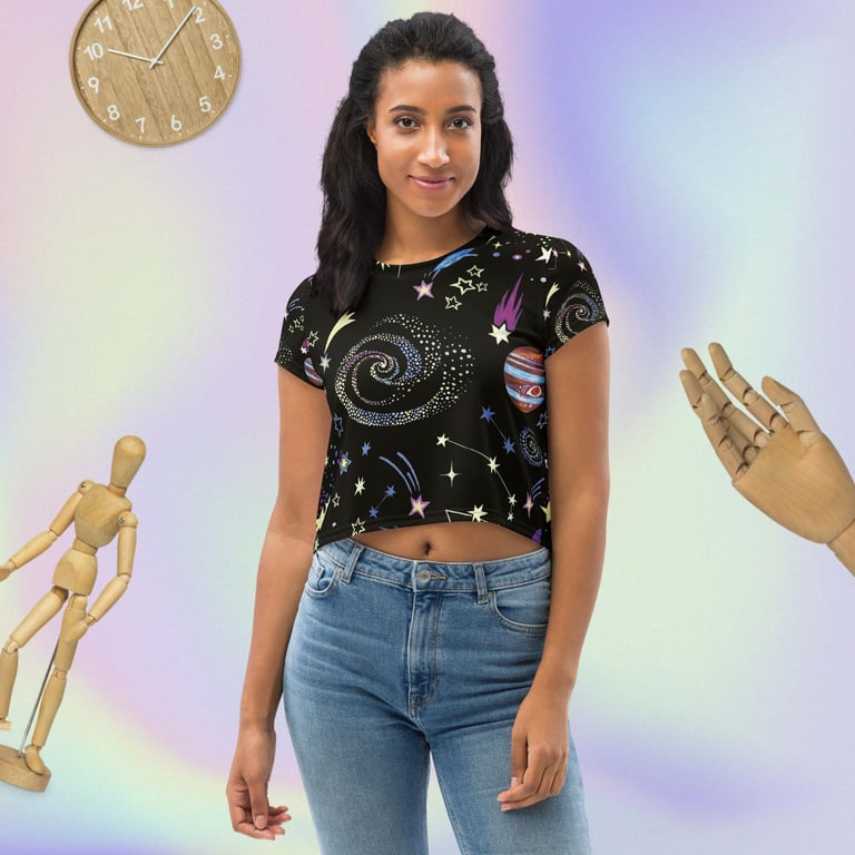 Out of This World Crop Top Image 3