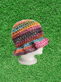 Image 2 of Tie Die Wavy Brim Hat