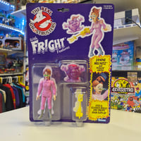 Image 1 of Kenner The Real Ghostbusters Fright Features Janine Melnitz & Tickler Ghost Figure (Carded)