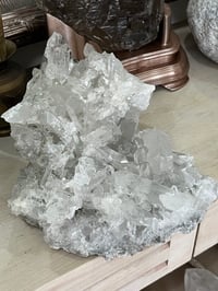 Image 12 of Large Clear Quartz Points Cluster Statement Piece #2599