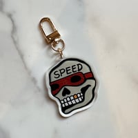 Image 3 of Speed Skull Keychain