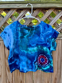 Image 1 of Small # 2 Sneaky 😈 Donut ⭕️ Roll Sleeve Crop Top 