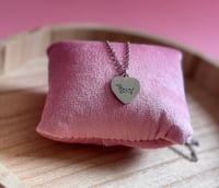 Image 1 of Dachshund heart necklace 
