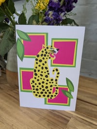 Image 2 of Geometric Leopard Card