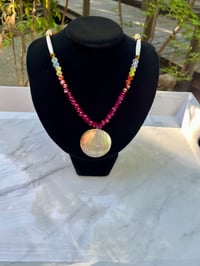 Pink Necklace Mother of Pearl