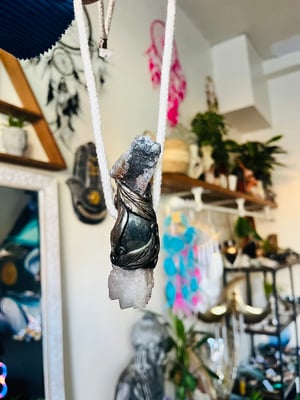 Image of Spirit quartz fairy necklace 