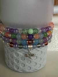 Image 1 of Sunrise Spiral Tumbler Bracelet Stack