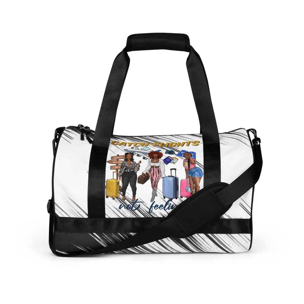 Image of Catching Flight All-over print gym bag