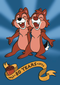 Image 4 of Chip N' Dale 80th Anniversary - Charm N' Print Pack