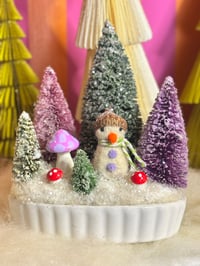 Image 1 of Winter Scene - White Ceramic Dish