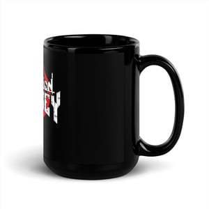 VW Coffee Comic Logo Black Mug 15oz (On Demand)