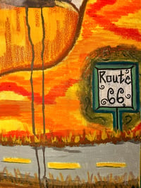 Image 3 of Route66 Limited Edition Signed Art Print 8.5x8.5"