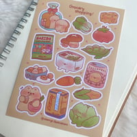 Image 2 of Grocery Shopping sticker sheet