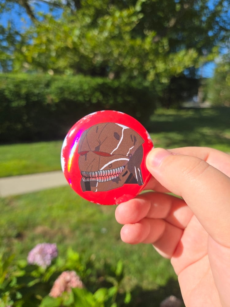 Image of Strange Mask Button