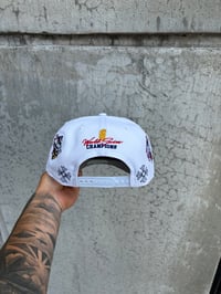 Image 2 of WHITE NAVY PATCHED UP NEW YORK YANKEES CUSTOM SNAPBACK