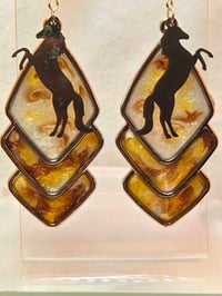 Image 5 of Handcrafted Resin Horse Silhouette Earrings 