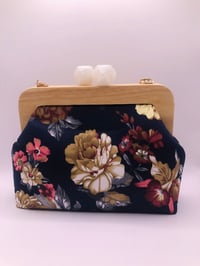 Image 1 of Navy Flower Clutch