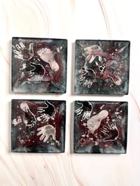 Image 2 of 🎨 Prints in Progress — Handprint & Footprint Resin Coaster Set