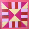 Painted Quilt Tray (Pink)